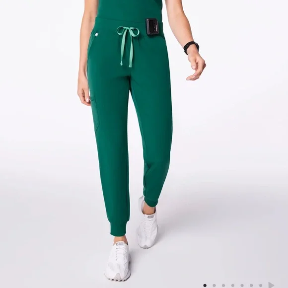 Figs Teal Jogger Scrub Pants - Picture 1 of 12